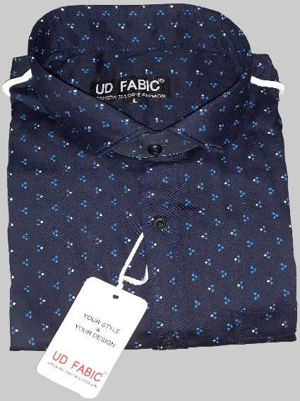 Mens Blue Fancy Shirt