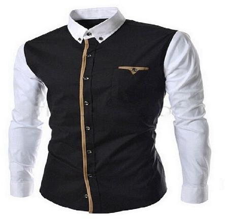 Mens Color Block Shirt