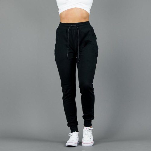 Plain Women Sports Jogger Pants, Color : Black