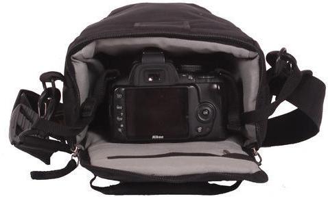 Polyester SLR Camera Bag, Color : Black