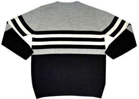 Mens Striped Sweater, Size : S-XL