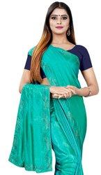 Party Wear Fancy Sana Silk Saree, Saree Length : 5.5 m (separate blouse piece)