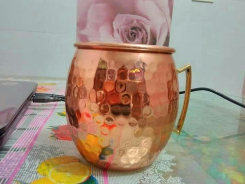 Salim handicrafts Copper Beer Mug, Capacity : 500ml