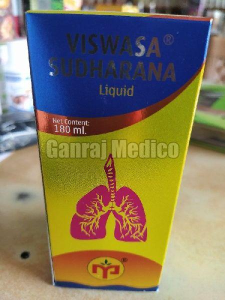 Viswasa Sudhrana Syrup, for Cough, Sinus, Running Nose, Allergic Cough, Asthama, Form : Liquid