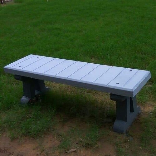 Rectangular Outdoor Concrete Bench, for Garden Stting, Color : Blue