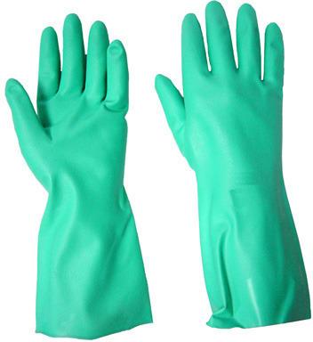 Nitrile Gloves, for Light Industry, Chemical Industries, Color : Green