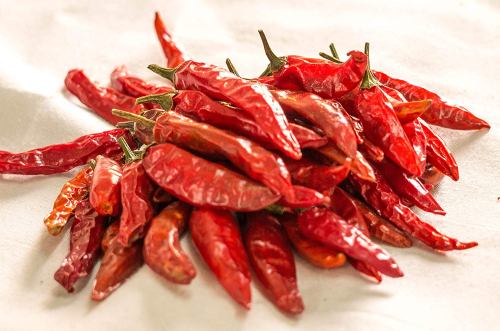 Organic dry red chilli, Packaging Type : Gunny Bags