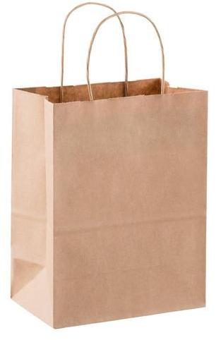 11X25 cm Brown Paper Bag, for Shopping, Capacity : 2kg