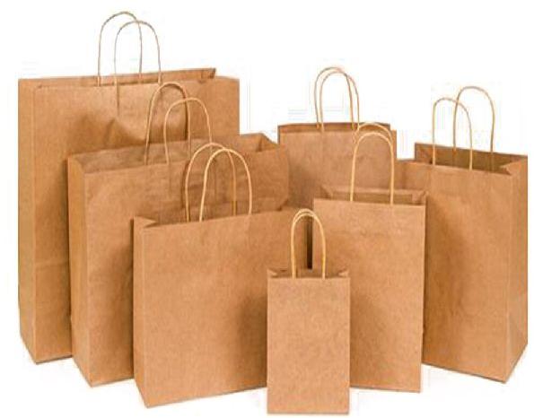 Brown Paper Shopping Bag, Size : Multisize