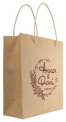 Brown Printed Paper Bag, for Shopping