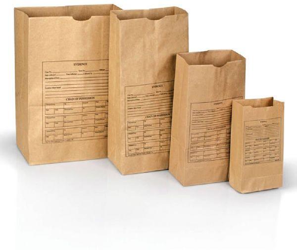 Printed Brown Paper Grocery Bags
