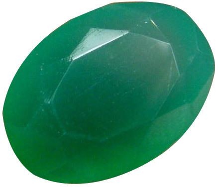 Polished Green Onyx Gemstone, for Making Jewellery, Packaging Type : PP Packets