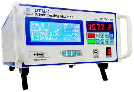 Embuilt Technologies Measuring Driver Testing Machine