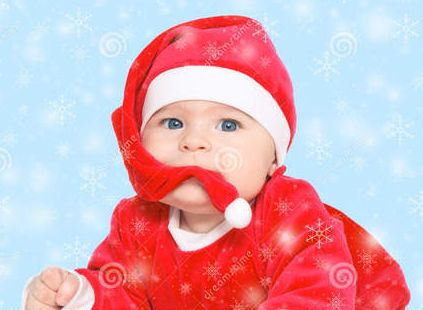 Round Neck Baby Boy Santa Suit