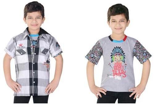 Plain Boys Jacket Shirt, Technics : Attractive Pattern, Handloom