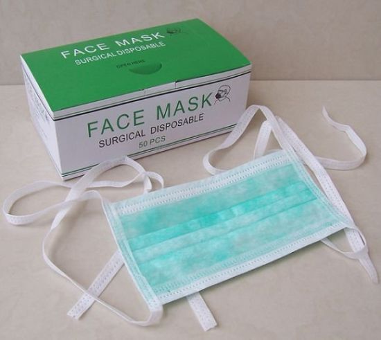 Non Woven Disposable Face Mask, for Clinic, Clinical, Food Processing, Hospital, Laboratory, Color : Blue