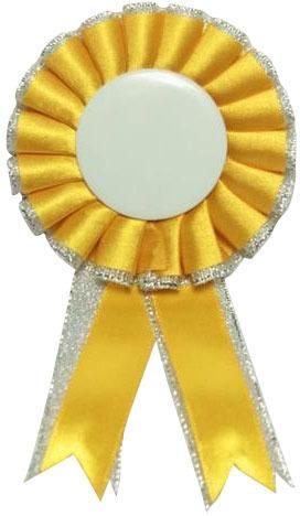 Polyester Yellow Promotional Badge