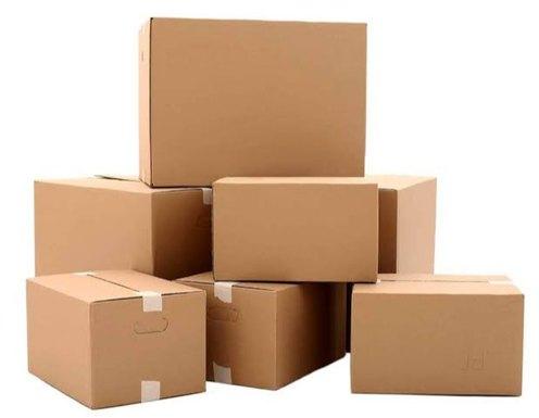 Rectangle Corrugated Boxes, for Apparel, Color : Brown