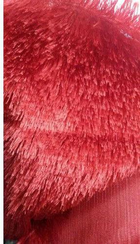 Fur Fabric, for Garment, lining, collar, triming, cushion, carpet, Color : Red