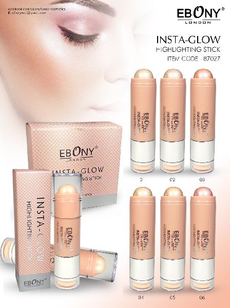 Ebony London Insta Glow Highlighting Stick, for Parlour, Personal, Packaging Type : Plastic Bottle
