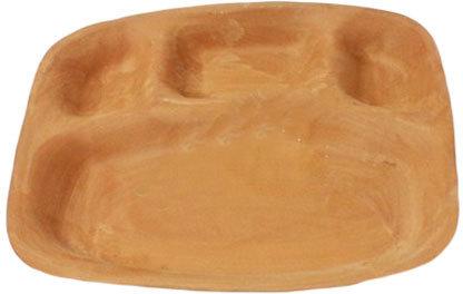 Plain Serving Terracotta Plate, Shape : Round