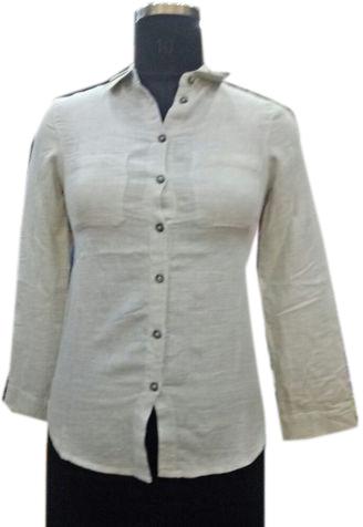 Ladies Shirt, Pattern : Plain