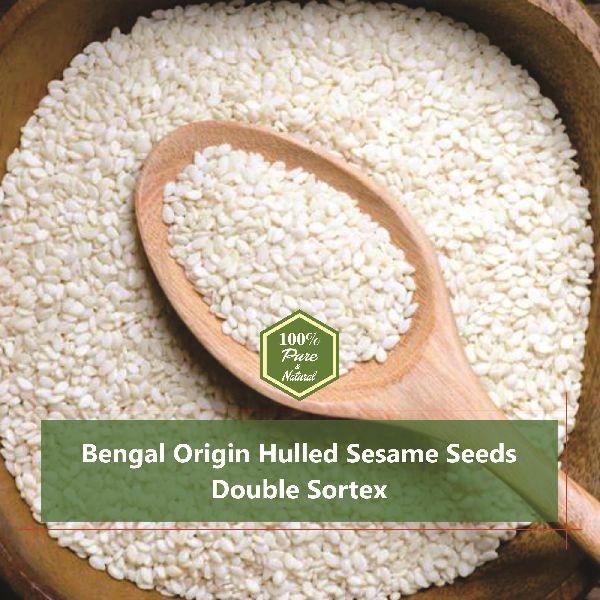 Bengal Origin Hulled Sesame Seeds Double Sortex