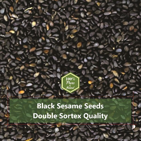 Black Sesame Seeds Double Sortex Quality
