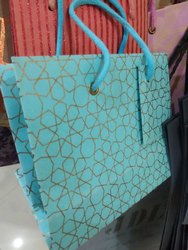 Rectangular Paper Handbag, for Shopping, Pattern : Plain, Printed