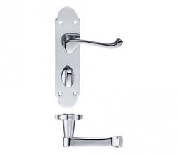 Stainless Steel Lever Plate Door Handle, Color : Silver