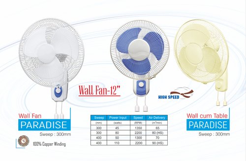 ROLEX Wall Cum Table Fan, Color : White, Black Blue