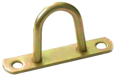 Mild Steel D Hook, Color : Golden