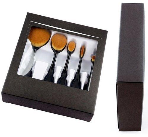 Plastic Cosmetic Brush Set, for Bueaty Parlours, Home, Bristle Material : Synthetic