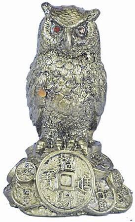 Fiber Ullu Statue, Size : 10X6X5cm