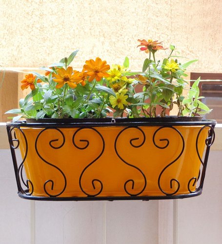 Aristo Rectangular Window Box Planter, Color : Brown, Orange, Red, Black etc