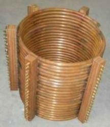 Round Non Polished Brass Furnace Coil Copper Turn, Certification : ISi Certified