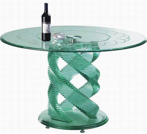 Glass Antique Bar Round Table