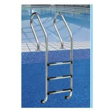 White XtremepowerUS Deluxe Above-Ground Pool Ladder A-Frame Swimming Pool Ladder Pool Non-Sliip Step Ladder 