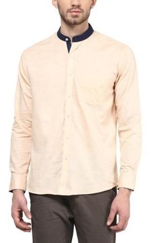 Mens Linen Shirt, for Fine stitching, Colorfastness, Comfortable to wear