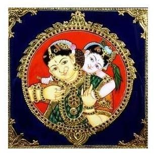 Radha Krishna Tanjore Painting