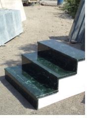 Non Polished marble staircase, for Home, Hotel, Office, Color : Black, Brown, Grey, Red, Silver