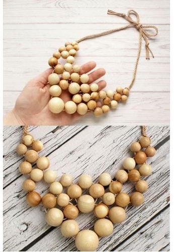 Wooden Beads Necklace, Packaging Type : Packet