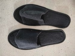 Terry Men Black Slipper, Size : 6, 7, 8