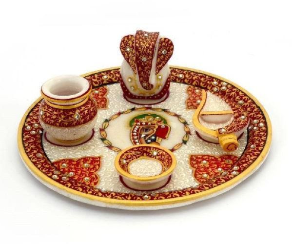 Marble Pooja Thali