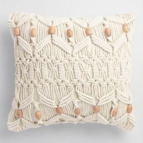 Macrame Cushion Cover, for Bed, Chairs, Sofa, Size : 40cm X 40cm, 45cm X 45cm
