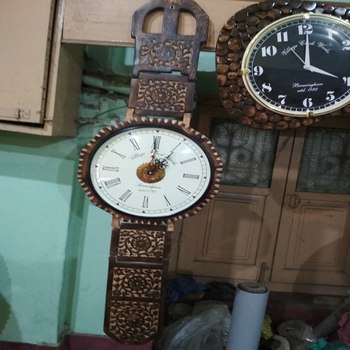 wooden wall clock