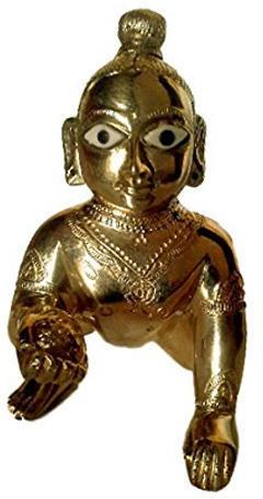 20 gm Iron Laddu Gopal Statue, Packaging Type : Box