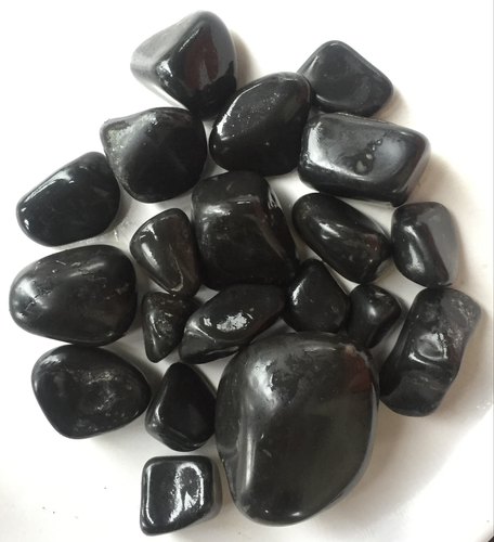 Glossy Home Decorative Black Pebbles/Vase Fillers Stone