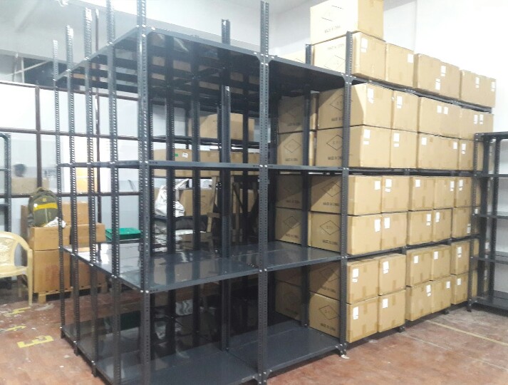 Iron slotted angle racks, for Construction, Industrial Use, Width : 3Feet