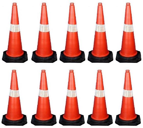 Plastic Traffic Safety Cone, Feature : Durable, Flecible, MovableLight Weight, Non Breakable, Soft Structure